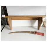 BRANCH SAW AND WOOD SHELF