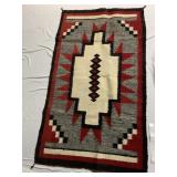 WOOL RUG 36" X 61.5" HAS A COUPLE HOLES