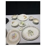 ASSORTED PLATES, CREAMER, ETC.