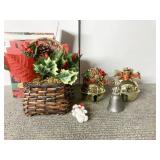 HOLIDAY BELLS, FLORAL CENTER PIECE