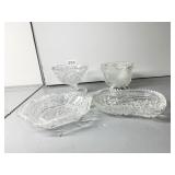 FOOTED CANDY DISH, PEDESTAL CANDY DISH, ETC.