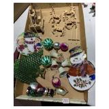 WOOD SANTA W/ REINDEER AND SLEIGH, VINTAGE