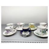 TEACUPS & SAUCERS ROYAL ALBERT, MAYER CHINA,