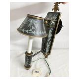 UNUSUAL METAL PAINTED WALL SCONCE REMOVEABLE