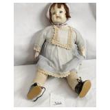 CENTURY DOLL COMPOSITION DOLL CLOTH BODY W/