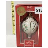 LENOX 2013 ANNUAL ORNAMENT IN BOX $60.00