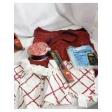 LIGHTER, ROLL RIBBON, NAPKINS ETC.