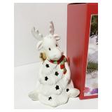 SEASONS SPARKLE MOOSE LIT FIGURINE 6.75" H NIB