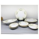 DINNERWARE MEITO CHINA, 4 PLATES, 4 DESSERS, 4