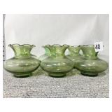 LIGHT GREEN VASES 3.5"