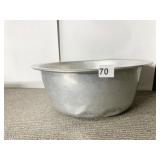 ALUMINUM BOWL 6.5" H X 15" ROUND