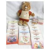TEDDY RUXBIN W/ 13 BOOKS AND TAPES - LIKE NEW
