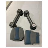 5 LB. HAND WEIGHTS AND ANKLE WEIGHTS