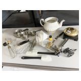 COPPER BOTTOM MINI POT, UTENCILS, BRASS INSCENT