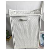 WICKER DROP FRONT LAUNDRY BIN 26" H X 17" W X 13"