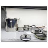 STOCK POT, SAUCEPANS, FRY PANS