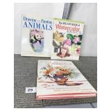 BOOKS INCL WATERCOLOR BASICS, DRAWING & PAINTING