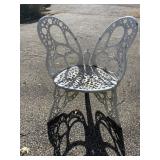 BEAUTIFUL BUTTERFLY BACK CAST ALUMINUM CHAIR