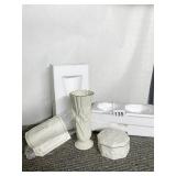 TWO LENOX PC. VASE AND TRINKET BOX NEW