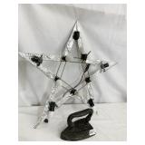 CAST IRON DECORATIVE IRON AND METAL FRAME STAR