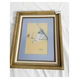 BLUE BIRD PASTEL BY CHRISTINA SQUIER 15 X 12