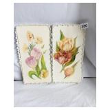 OIL ON CANVAS FLOWERS BY CHRISTINA SQUIER 12 X 6