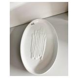 ASPARAGUS OVAL SERVING DISH