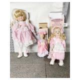 PORCELAIN DOLLS VANITY FAIR, WYNDHAM, ETC.