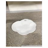 WHITE ELEMENT DISH BY ROYAL COPENHAGEN 7.5"