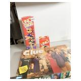 2 UNO GAMES, TROUBLE, CLUE