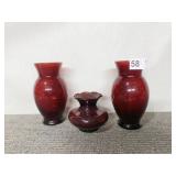 RUBY VASES