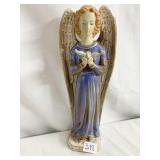 PORCELAIN ANGEL HOLDING A BIRD 12" H