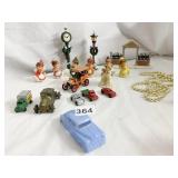 CARS, LAMP POST, CLOCK, ANGELS