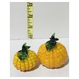 GLASS PUMPKINS BARNYARD BOUNTY