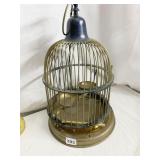 BRASS BIRD CAGE NEEDS 3 BOLTS ON BASE DOUBLE