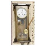 MAJESTY 31 DAY WALL CLOCK DAMAGE ON CASE W/ KEY