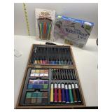 ARTIST BOX, READER DIGEST PAINT SET W/ BOOK,