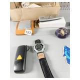 PAPER WEIGHT, WATCH, ETC.