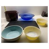 TRIVET, WEST BEND BEAN POT, COBALT BOWL, CHATEAU