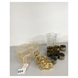 NAPKIN RINGS, DEER SALT/PEPPERS