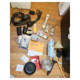 PAINT BRUSH, LENS PAPER, VARIOUS CAMERA SUPPLIES