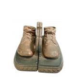 BRONZE BABY SHOE BOOKENDS