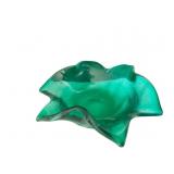 ART GLASS GROUND BOTTON CANDY DISH