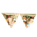 NAPOLEON WALL SHELVES HAS BEEN REPAINTED 8" X 9"