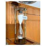 10" BRASS HOURGLASS