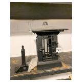 CAST IRON PAGODA TEA LIGHT LANTERN WITH HOOK, HAS