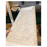 1997 PROFESSOR HIGBEES MAP OF THE STREAMS OF