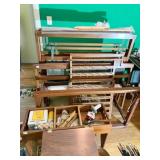 WEAVING LOOM WITH BENCH AND SUPPLIES