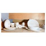 CORELLE PLATTER, 2 SERVING BOWLS,
