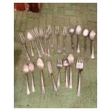 ASSORTED SILVER PLATE FLATWARE